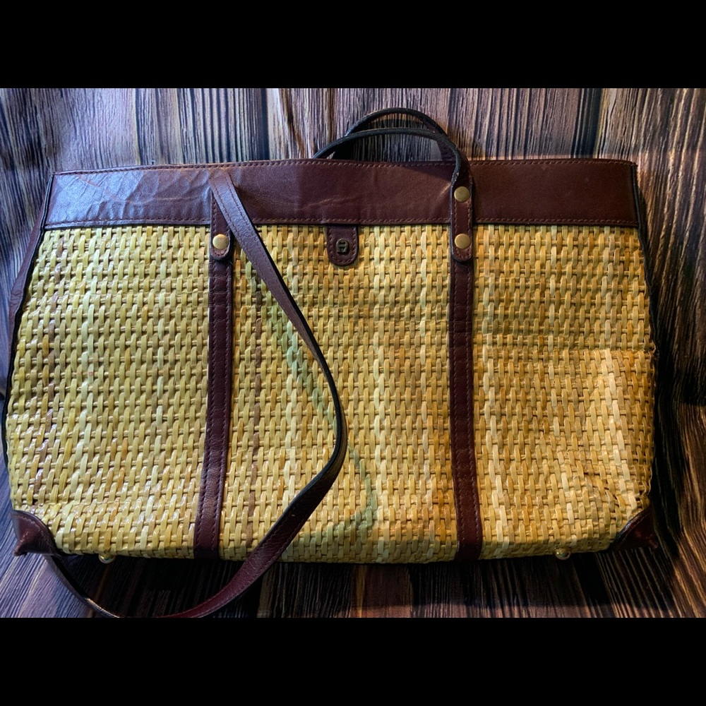Etienne Aigner Vintage Straw Purse